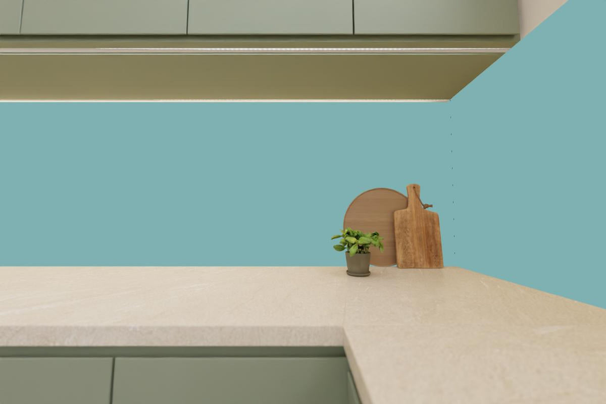 Küchenrückwand - RAL 6034 (Pastell-Türkis)