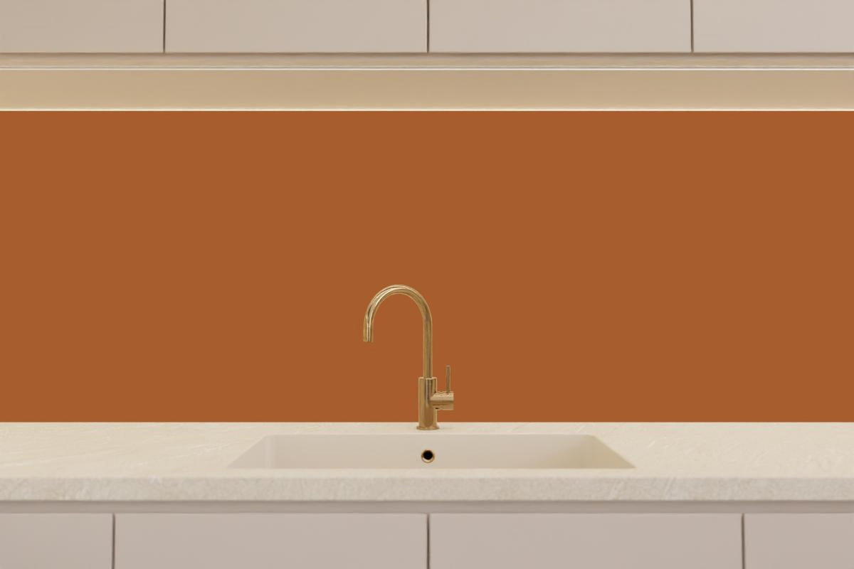 Küchenrückwand - RAL 8023 (Orangebraun)