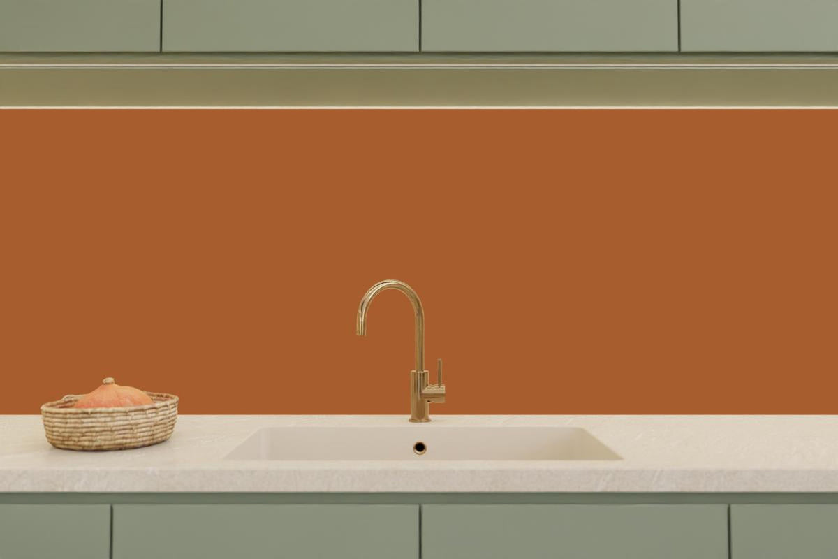Küchenrückwand - RAL 8023 (Orangebraun)