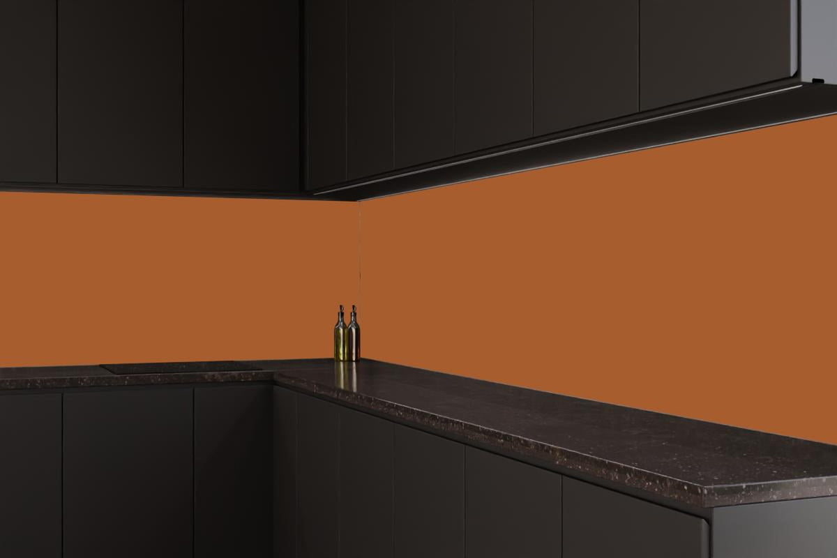 Küchenrückwand - RAL 8023 (Orangebraun)