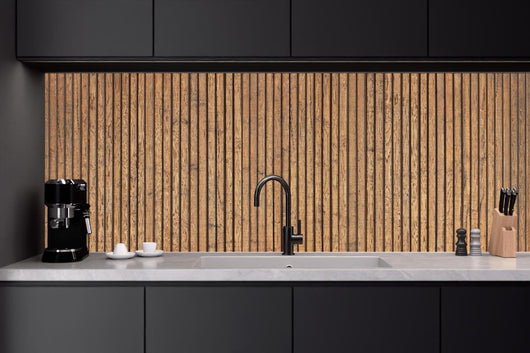Küchenrückwand - Schöne Holzwand