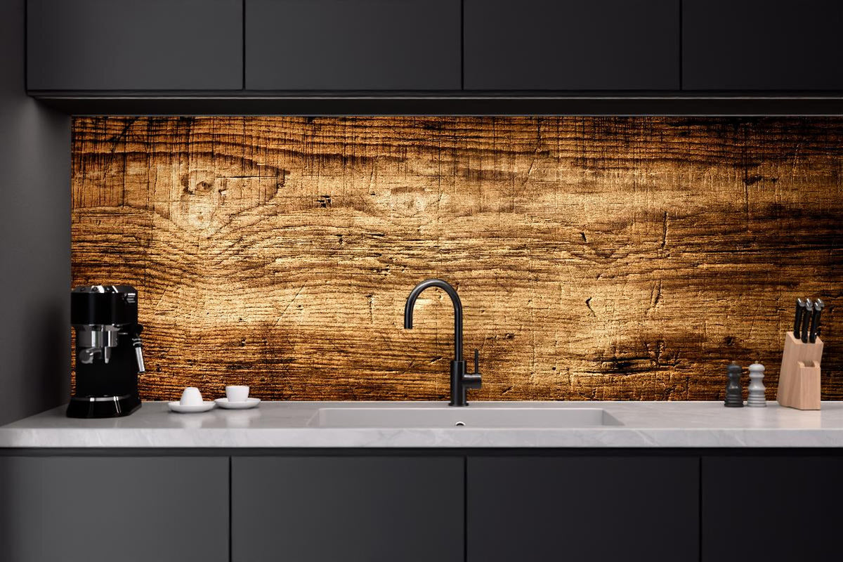 Küchenrückwand - Schönes Eichenholz