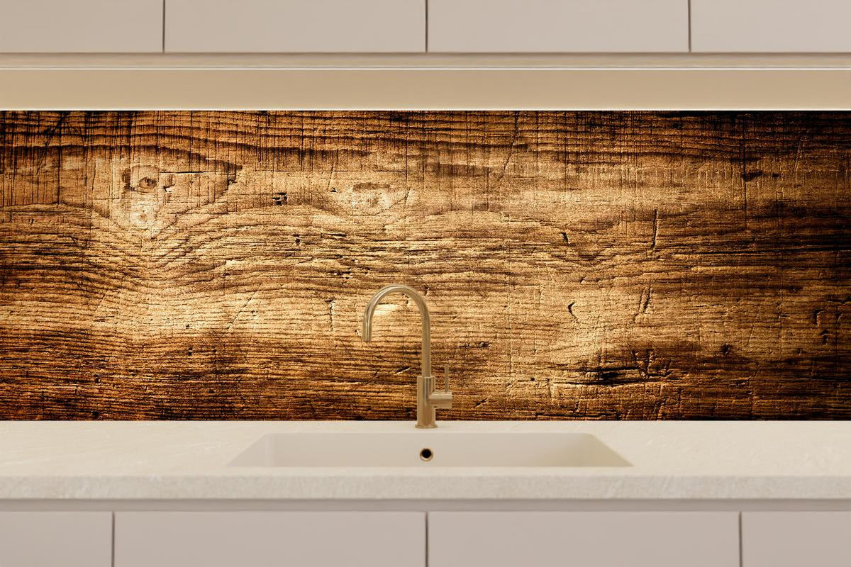 Küchenrückwand - Schönes Eichenholz