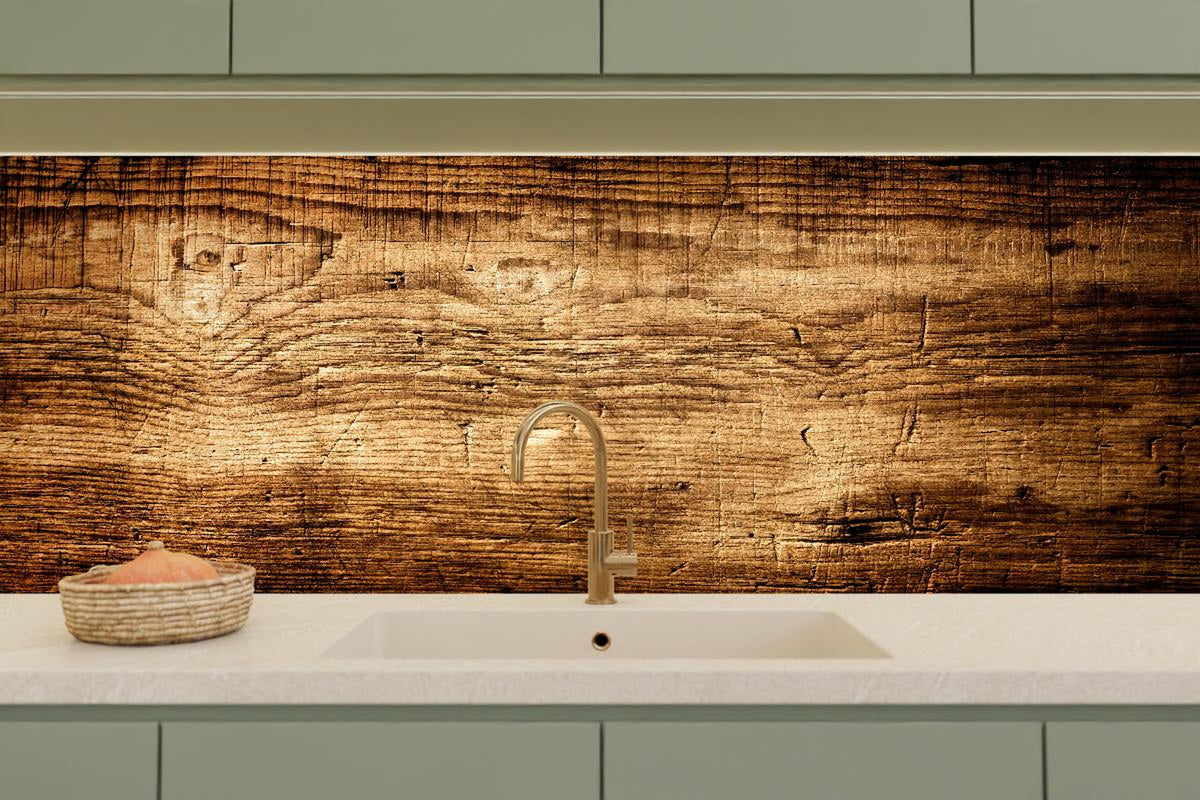 Küchenrückwand - Schönes Eichenholz