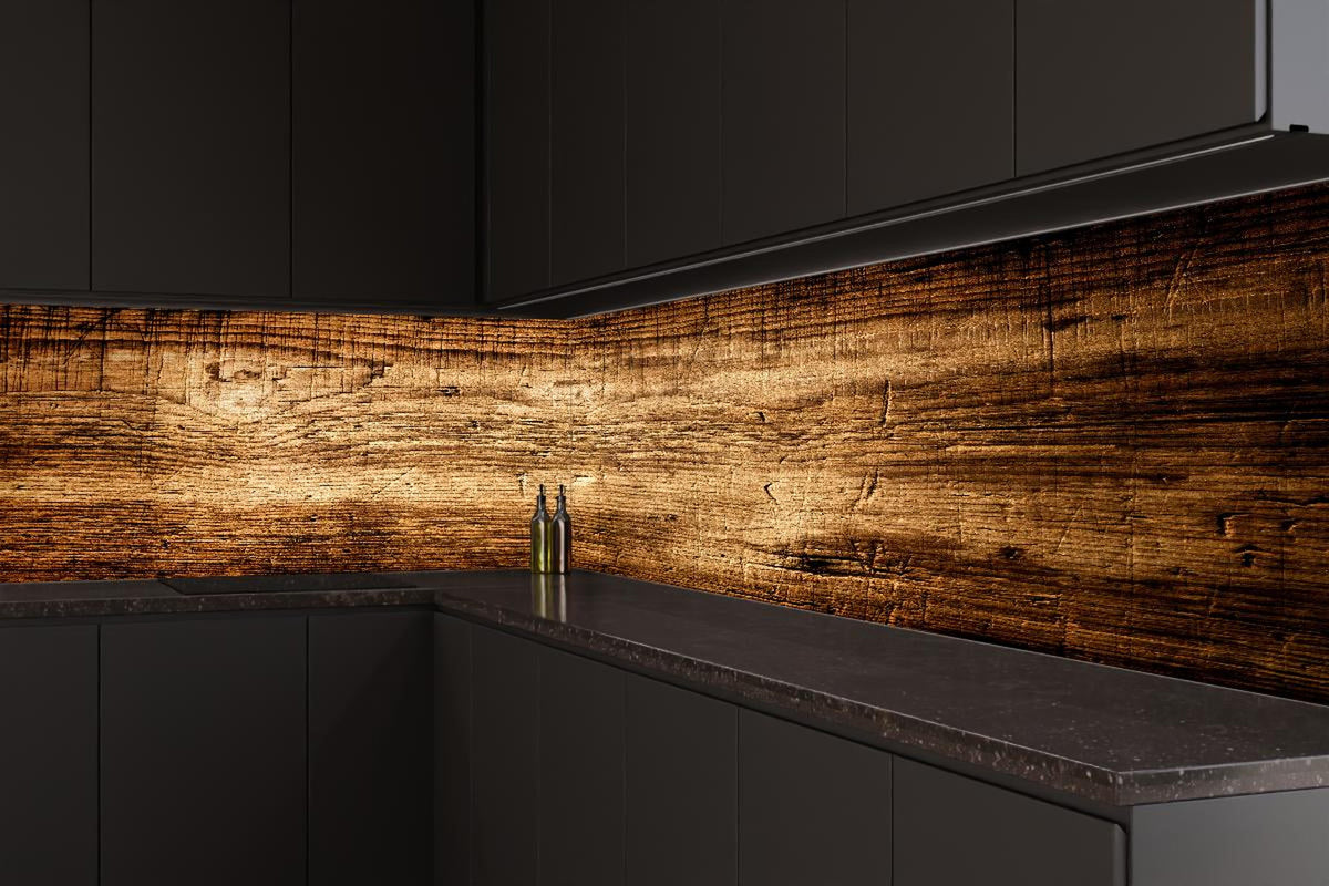 Küchenrückwand - Schönes Eichenholz