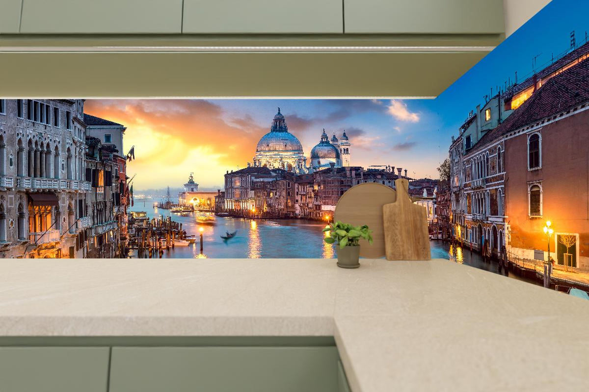 Küchenrückwand - Sonnenuntergang am Canal Grande - Venedig 2