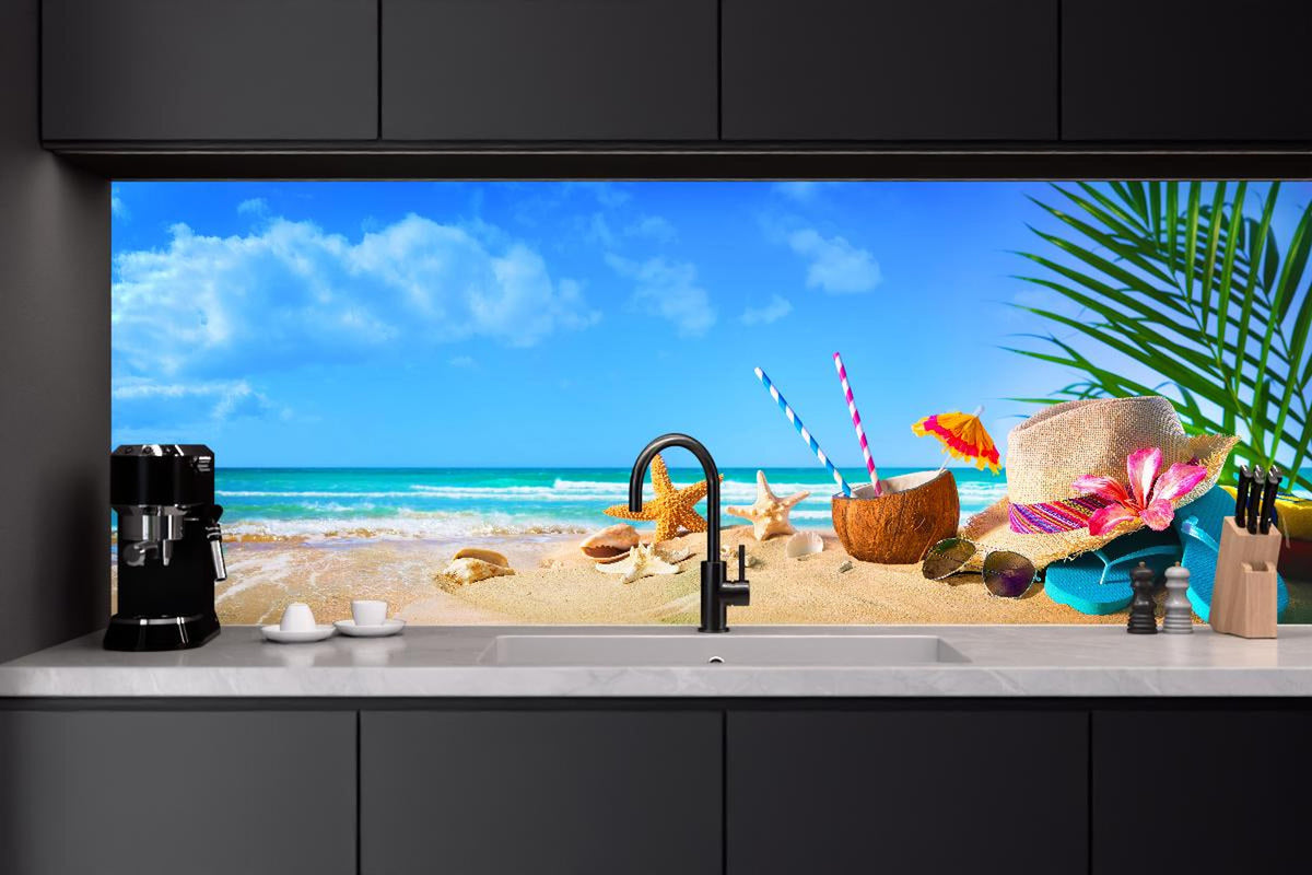 Küchenrückwand - Strandaccesoires