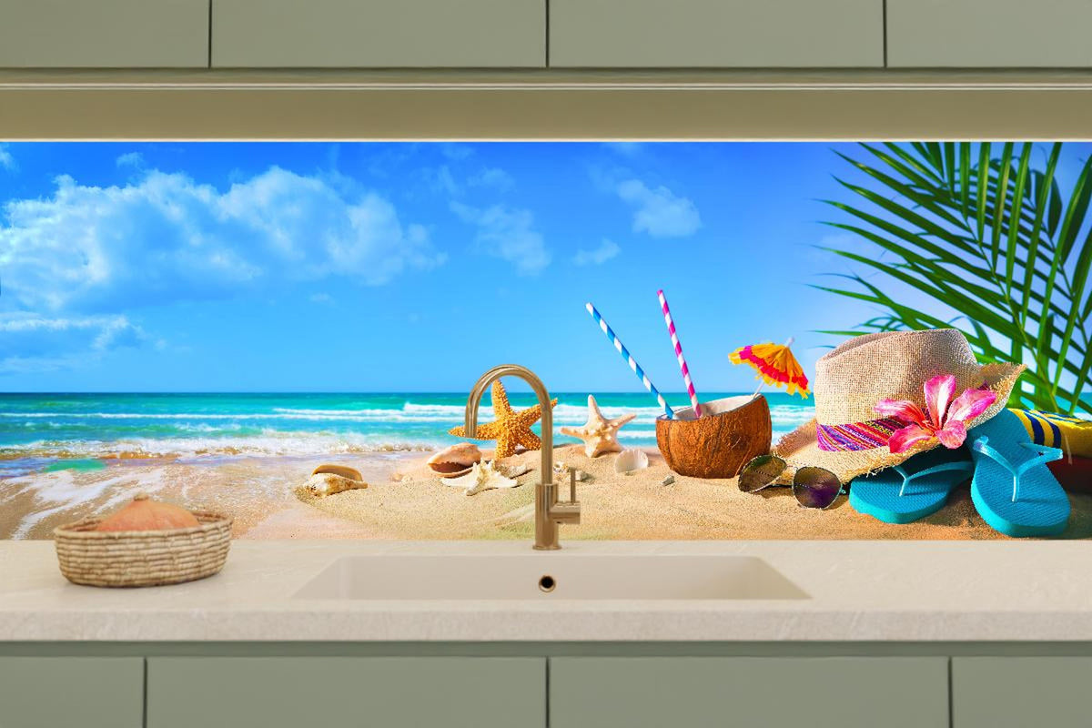 Küchenrückwand - Strandaccesoires