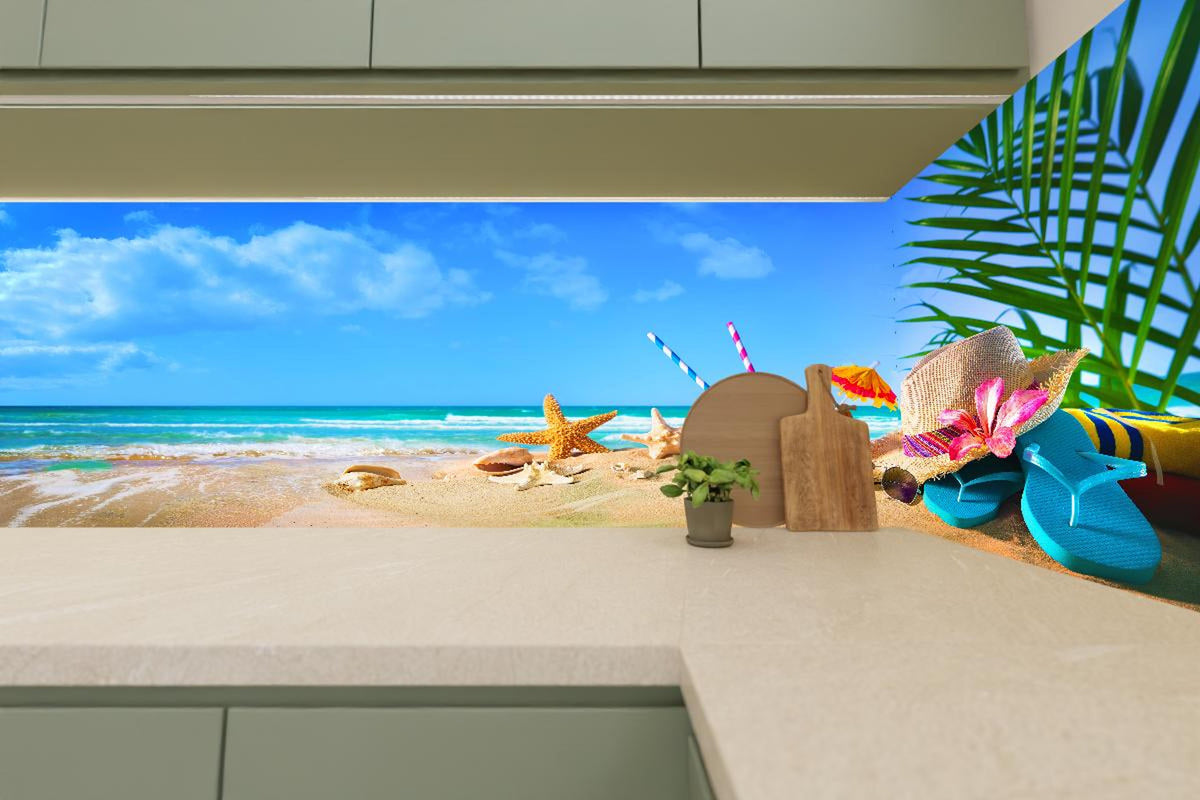 Küchenrückwand - Strandaccesoires