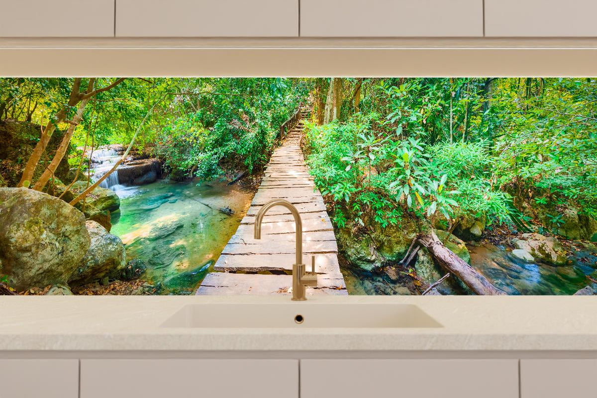 Küchenrückwand - Wasserfall im Erawan-Nationalpark