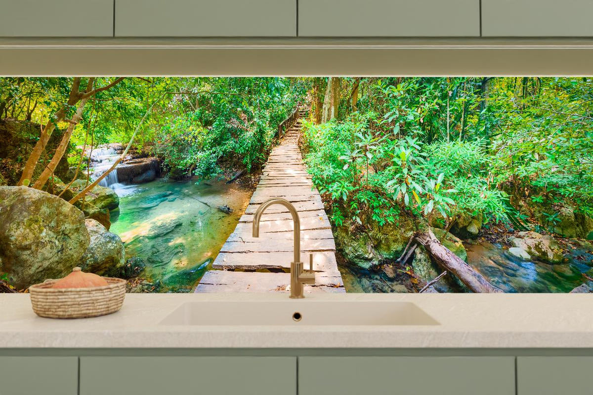 Küchenrückwand - Wasserfall im Erawan-Nationalpark