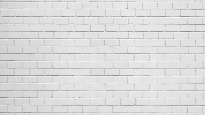 Küchenrückwand - Weiße Ziegelwand - Zement