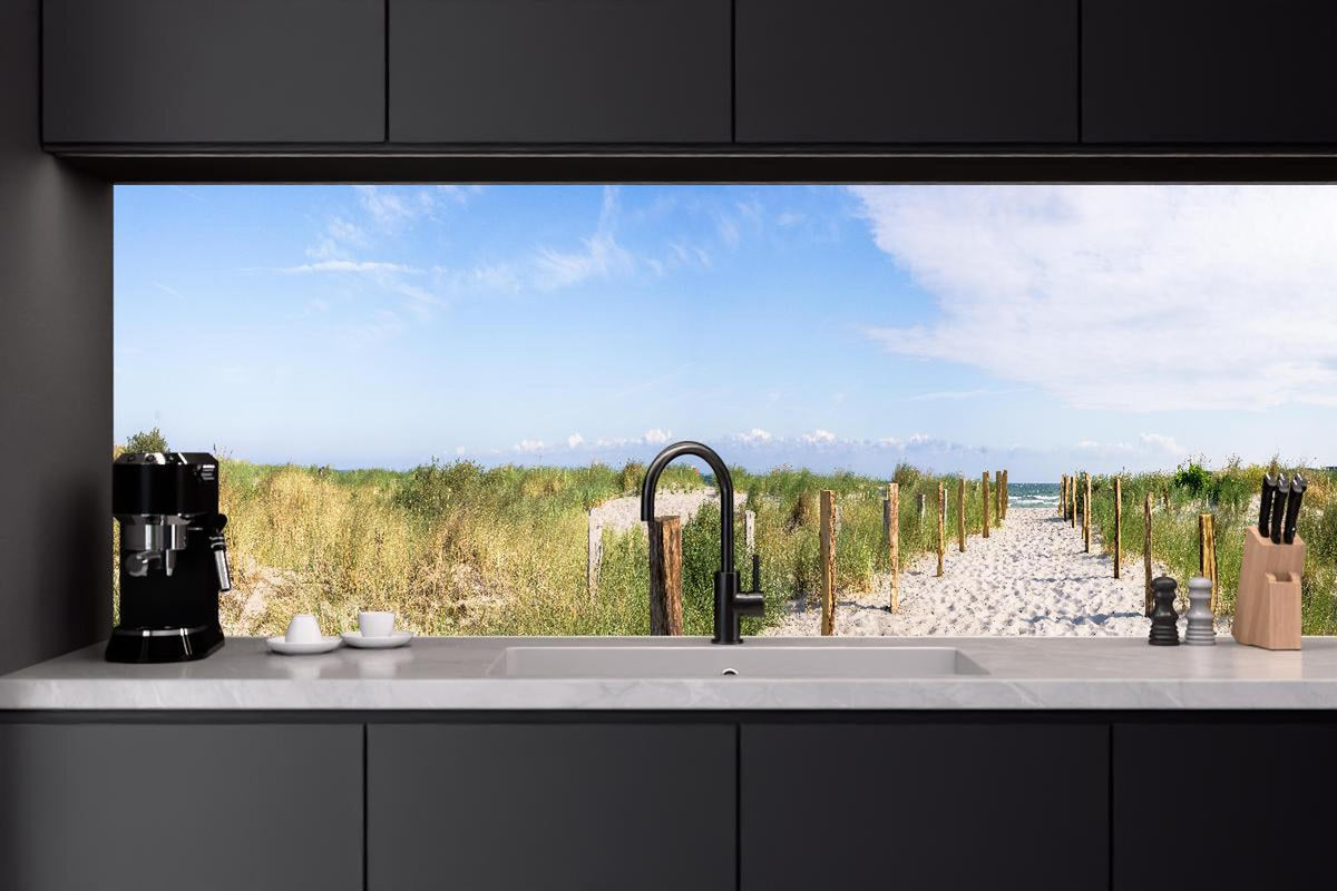 Küchenrückwand - Weites Dünenpanorama Strandblick