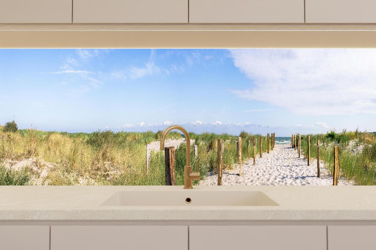 Küchenrückwand - Weites Dünenpanorama Strandblick