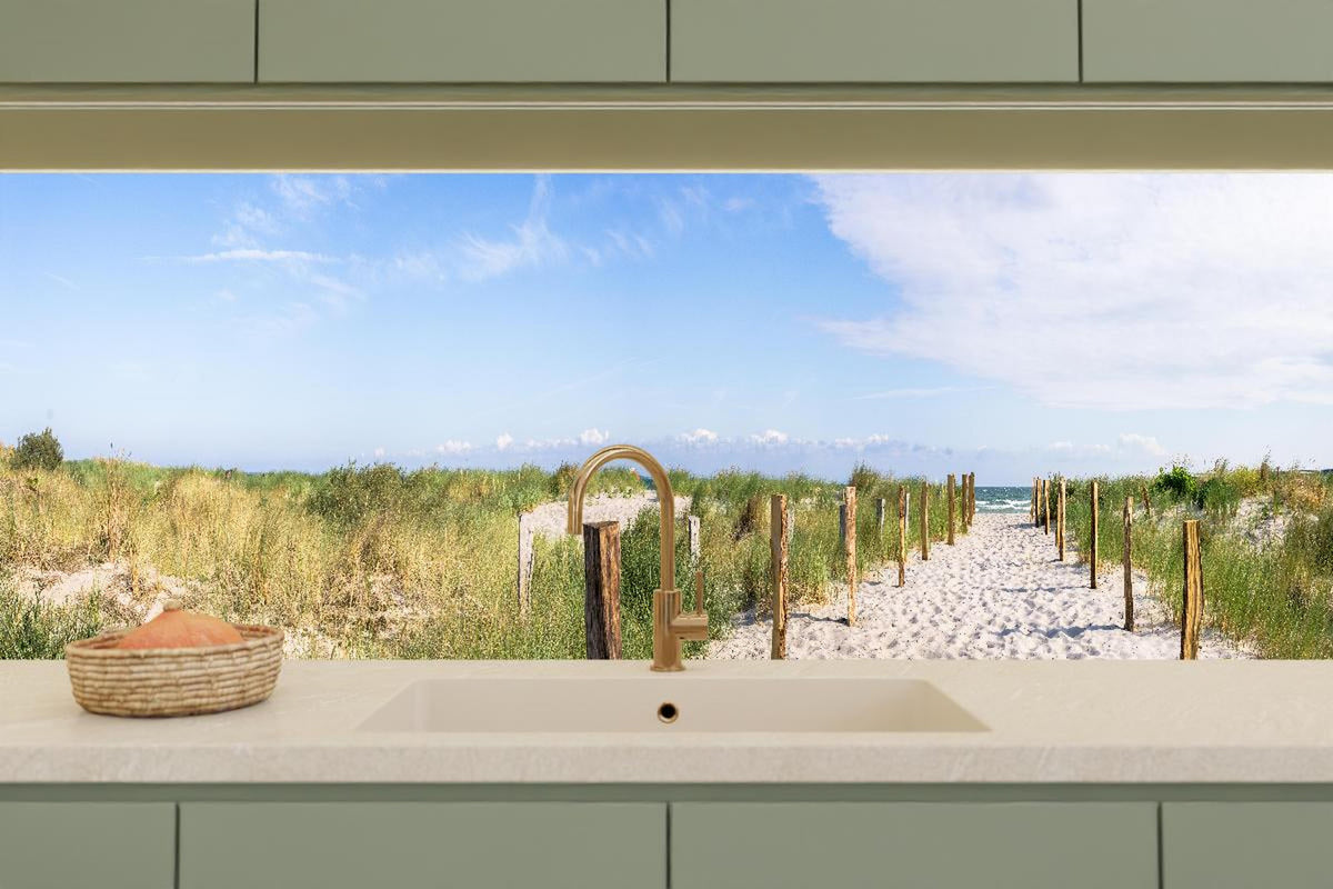 Küchenrückwand - Weites Dünenpanorama Strandblick