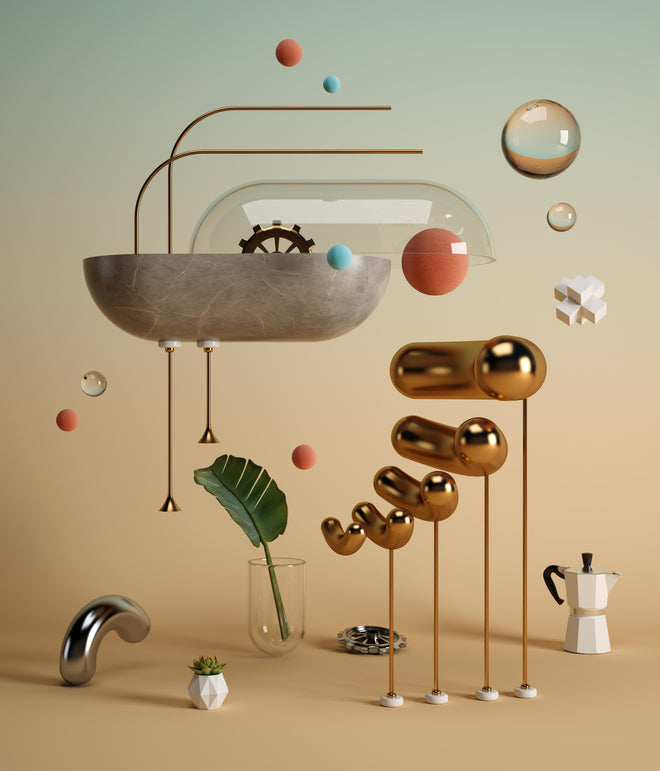 Spritzschutz - Abstraktes Design - Surrealismus