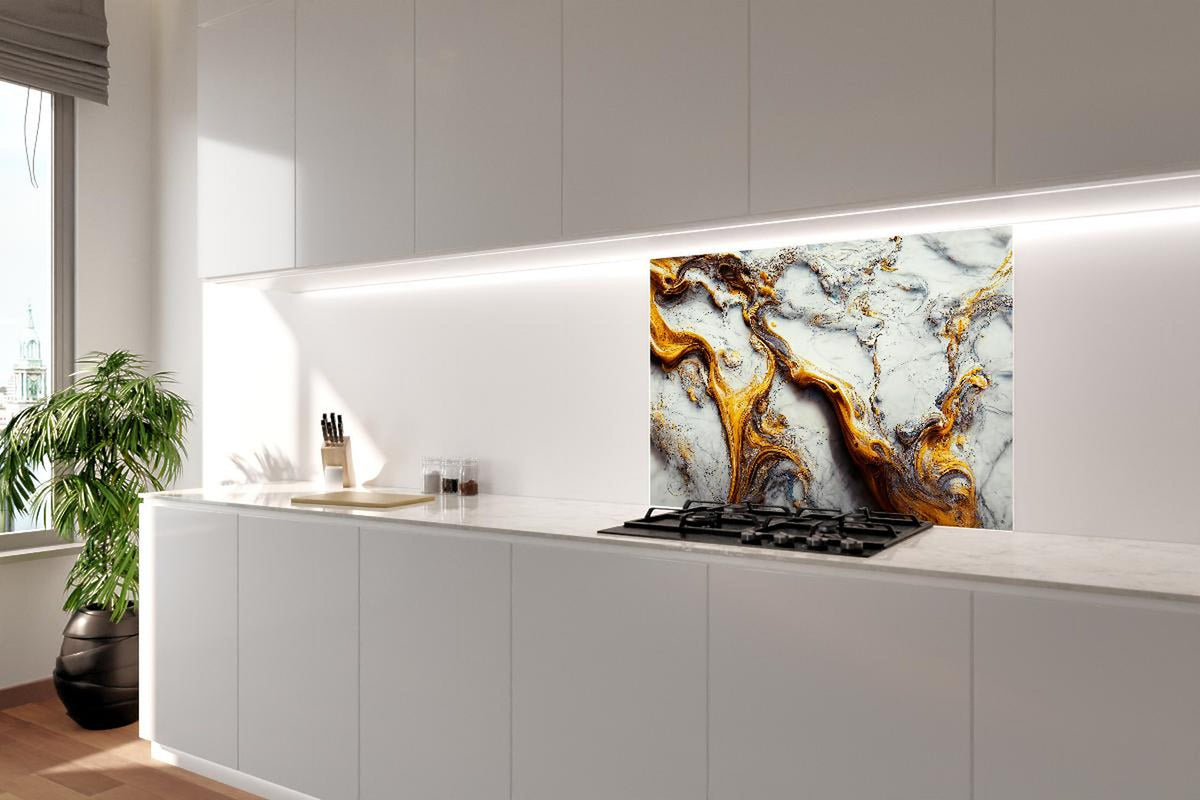 Spritzschutz - Acrylfarben Flüssigkunst - Marmor