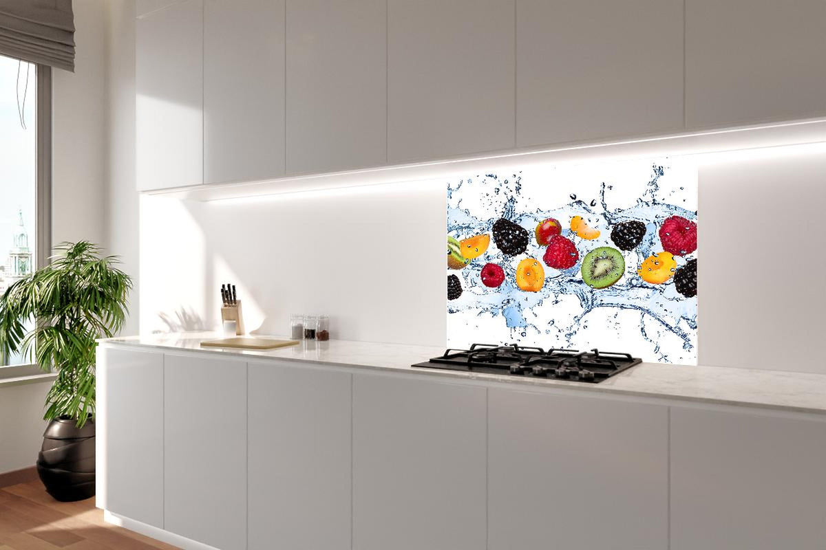 Spritzschutz - Buntes Fruchtwasser-Splash Fotografie