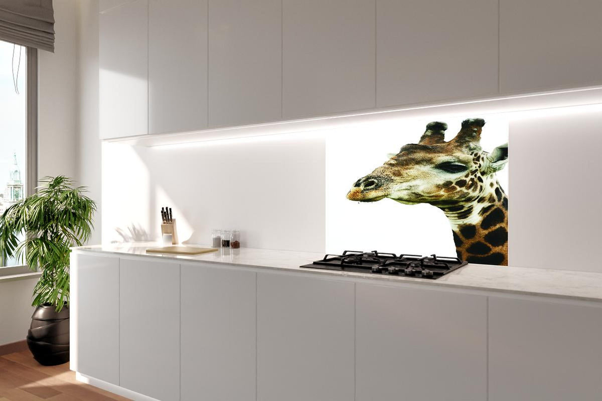 Spritzschutz - Giraffe - Nahaufnahme