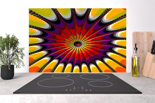 Spritzschutz - Surreales 3D Fraktal Design Kunstwerk