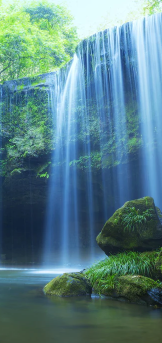 Duschrückwand - Prächtiger Nabigataki-Wasserfall