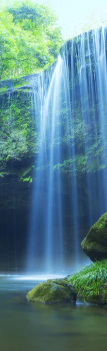 Duschrückwand - Prächtiger Nabigataki-Wasserfall