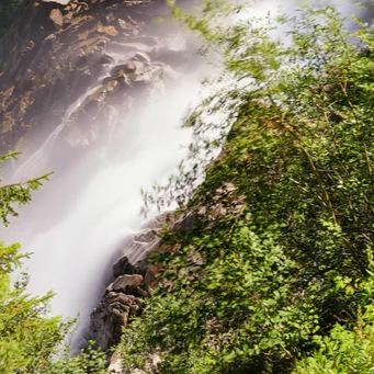 Duschrückwand - Krimmler Wasserfall