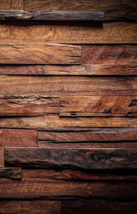 Duschrückwand - Dunkle Holztextur