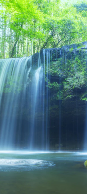Duschrückwand - Prächtiger Nabigataki-Wasserfall