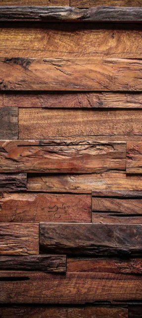 Duschrückwand - Dunkle Holztextur