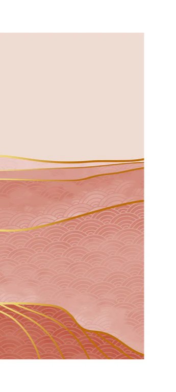 Duschrückwand - Beruhigende rosa Hügellandschaft Sonnenuntergang