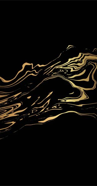 Duschrückwand - Elegante abstrakte Gold-Schwärze Textur