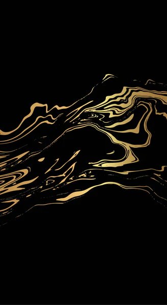 Duschrückwand - Eleganter Goldener Schwarzton Fluss