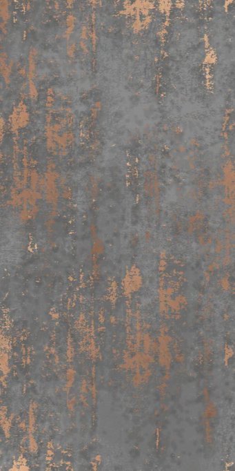 Duschrückwand - Graue Textur mit goldenen Akzenten