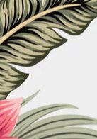 Duschrückwand - Exotisches Flamingo Blumen Design