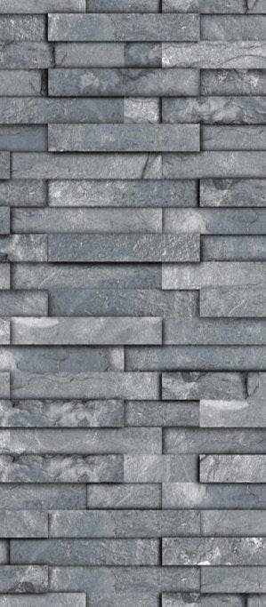 Duschrückwand - Nahtlose graue Schiefersteinwand Textur