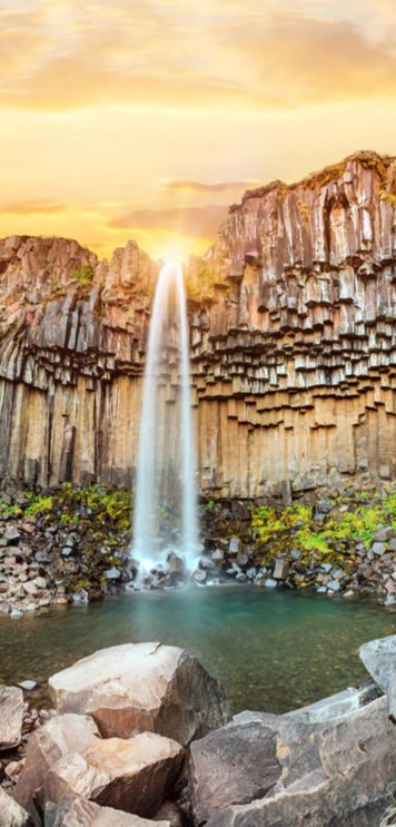 Duschrückwand - Wasserfall 