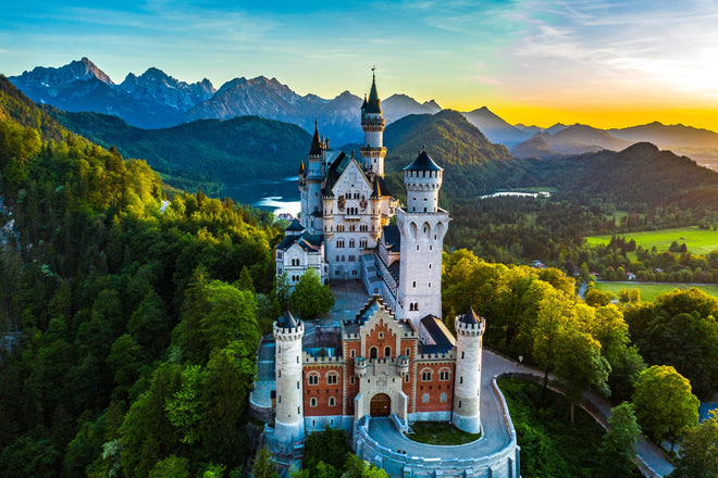 Duschrückwand - glanzvolles Märchenschloss Neuschwanstein
