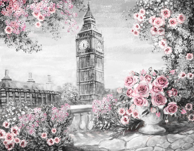 Duschrückwand - Aquarell des Big Ben