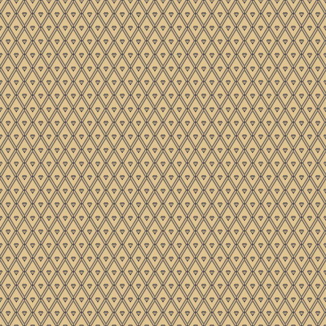 Duschrückwand - Beige Diamantenmuster Textiloptik Tapete