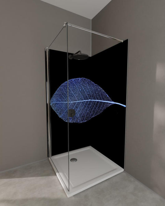 Duschrückwand - Blatt-Textur-Muster 3