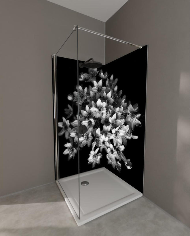 Duschrückwand - Florale Kunst - Blumenstrauß