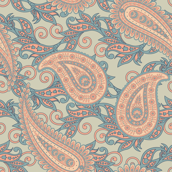 Duschrückwand - Florales Design - orientalisches Muster