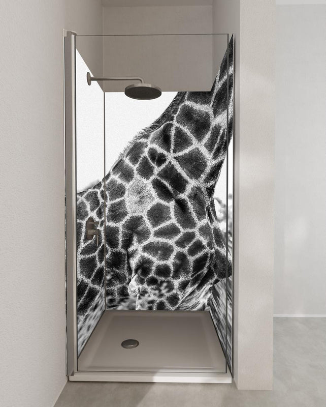 Duschrückwand - Giraffen Oberkörper