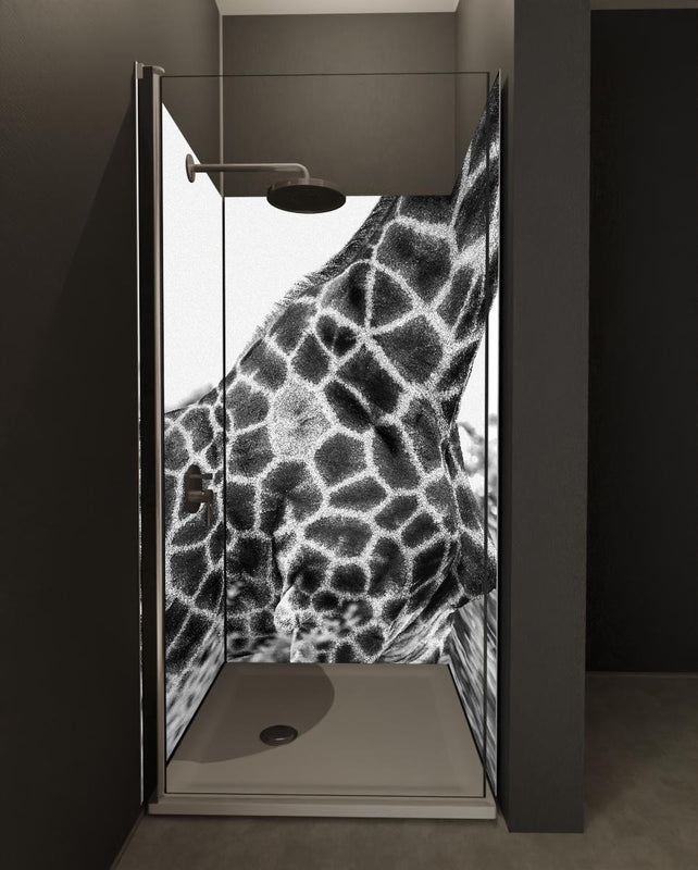 Duschrückwand - Giraffen Oberkörper