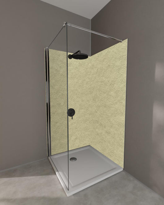 Duschrückwand - Gräuliche Wandtextur