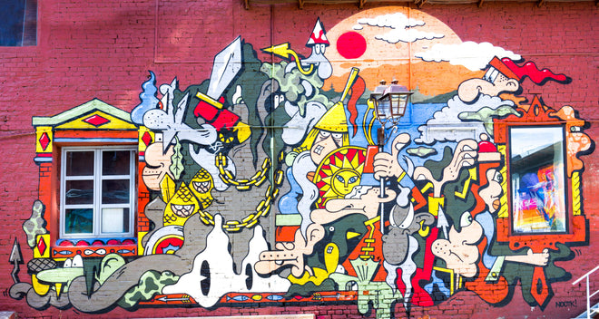Duschrückwand - Graffiti Wand - Urban Streetstyle