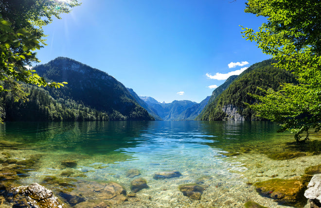 Duschrückwand - Königsee & Berge in Alpen