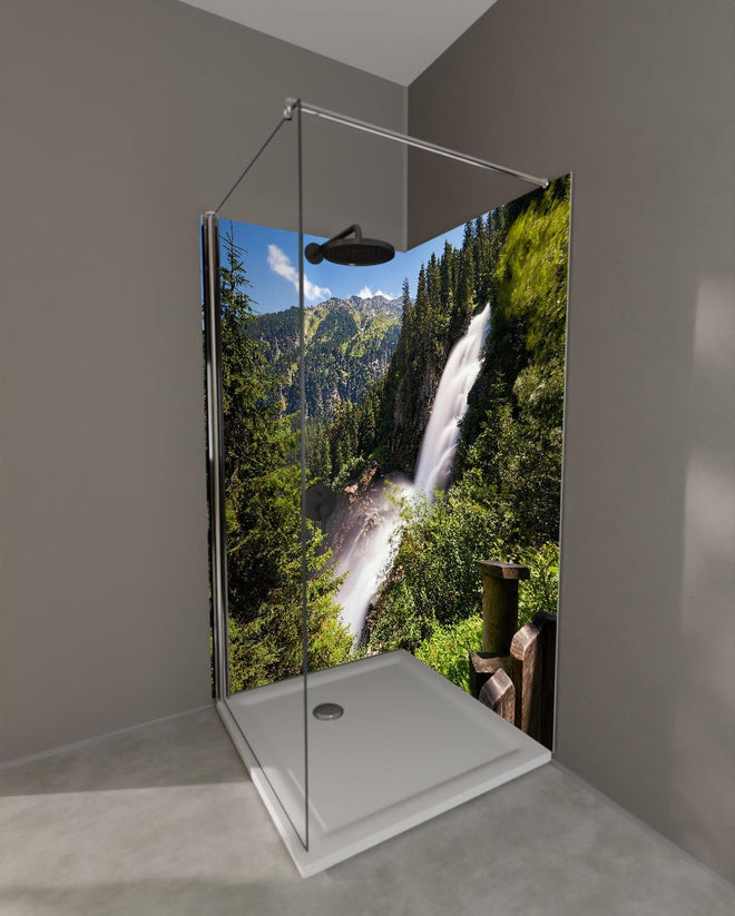 Duschrückwand - Krimmler Wasserfall