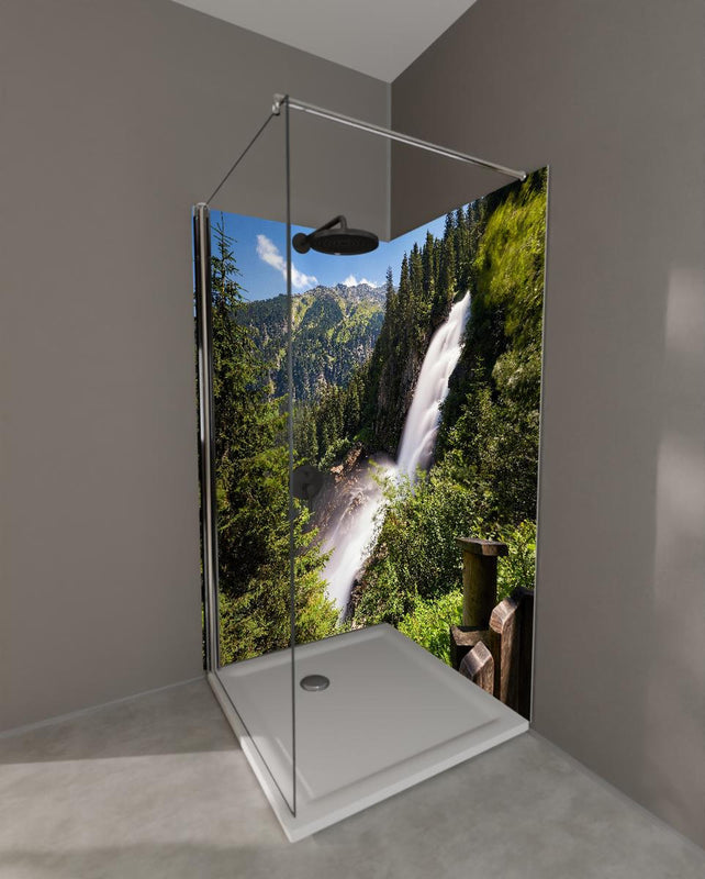 Duschrückwand - Krimmler Wasserfall